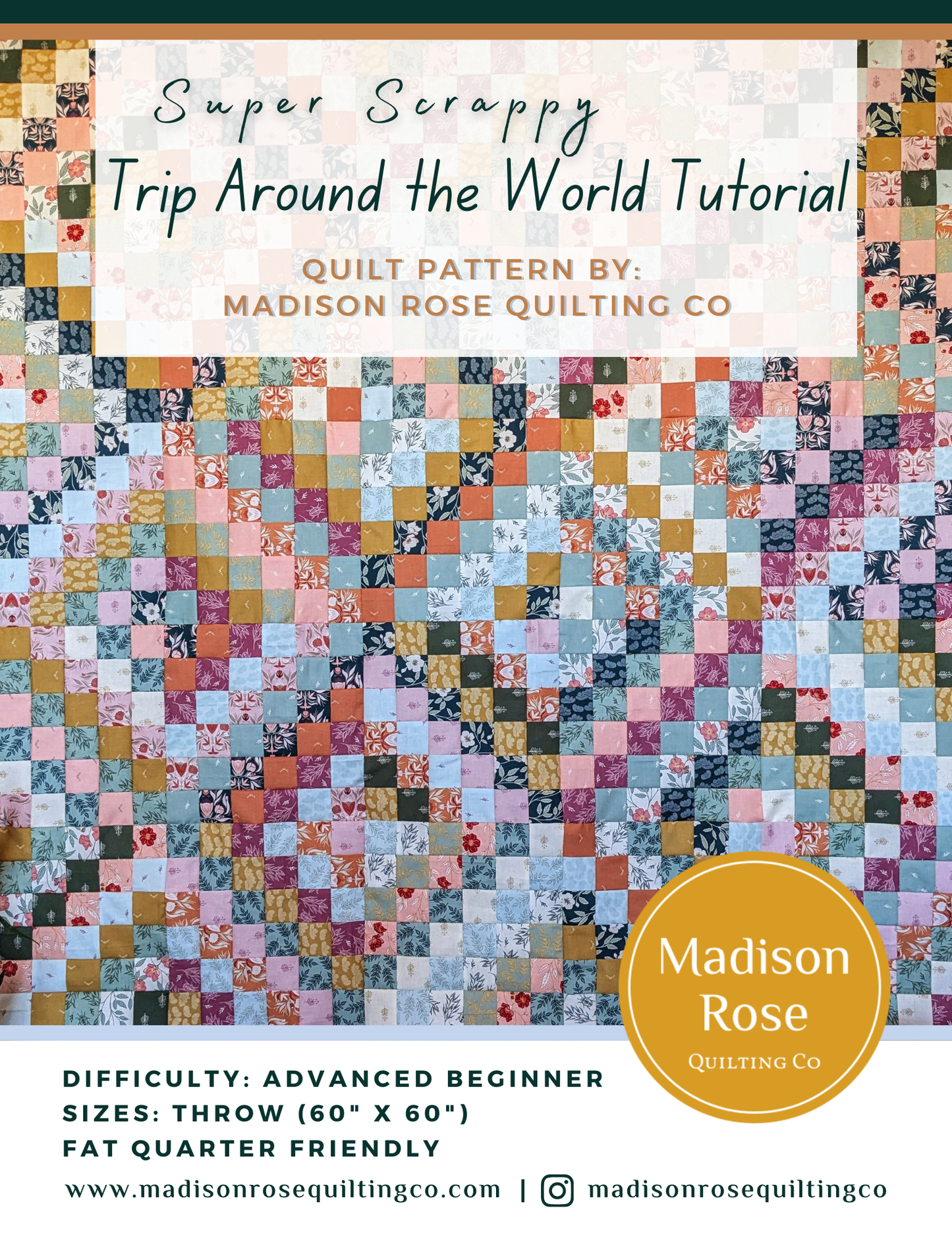 FREE - Tutorial for a Trip Around the World Quilt