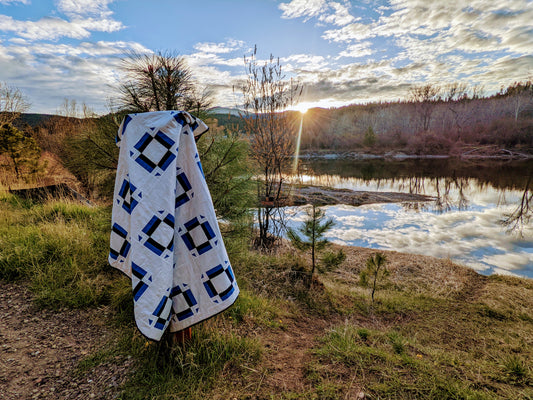 Introducing Chantel Spring Quilt - A Modern Minimal Quilt Pattern