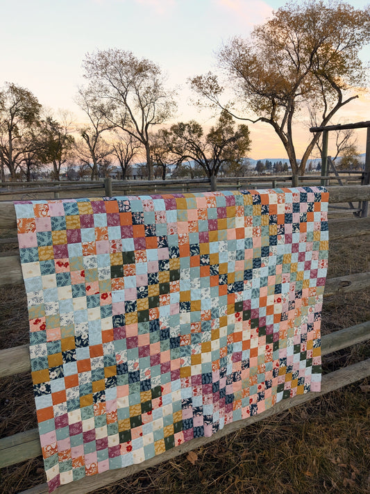 Scrappy Trip Around The World Quilt Tutorial