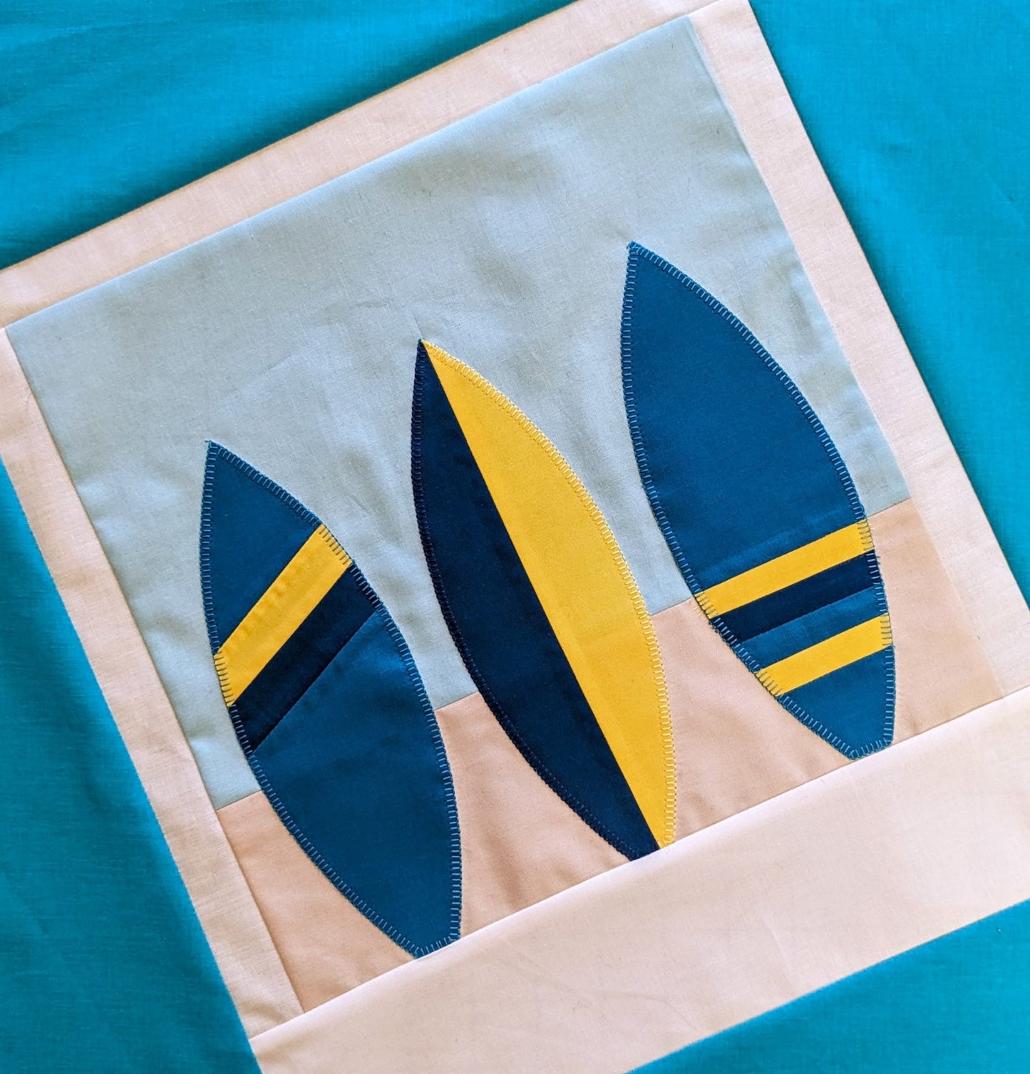 Surf Boards Quilt Block