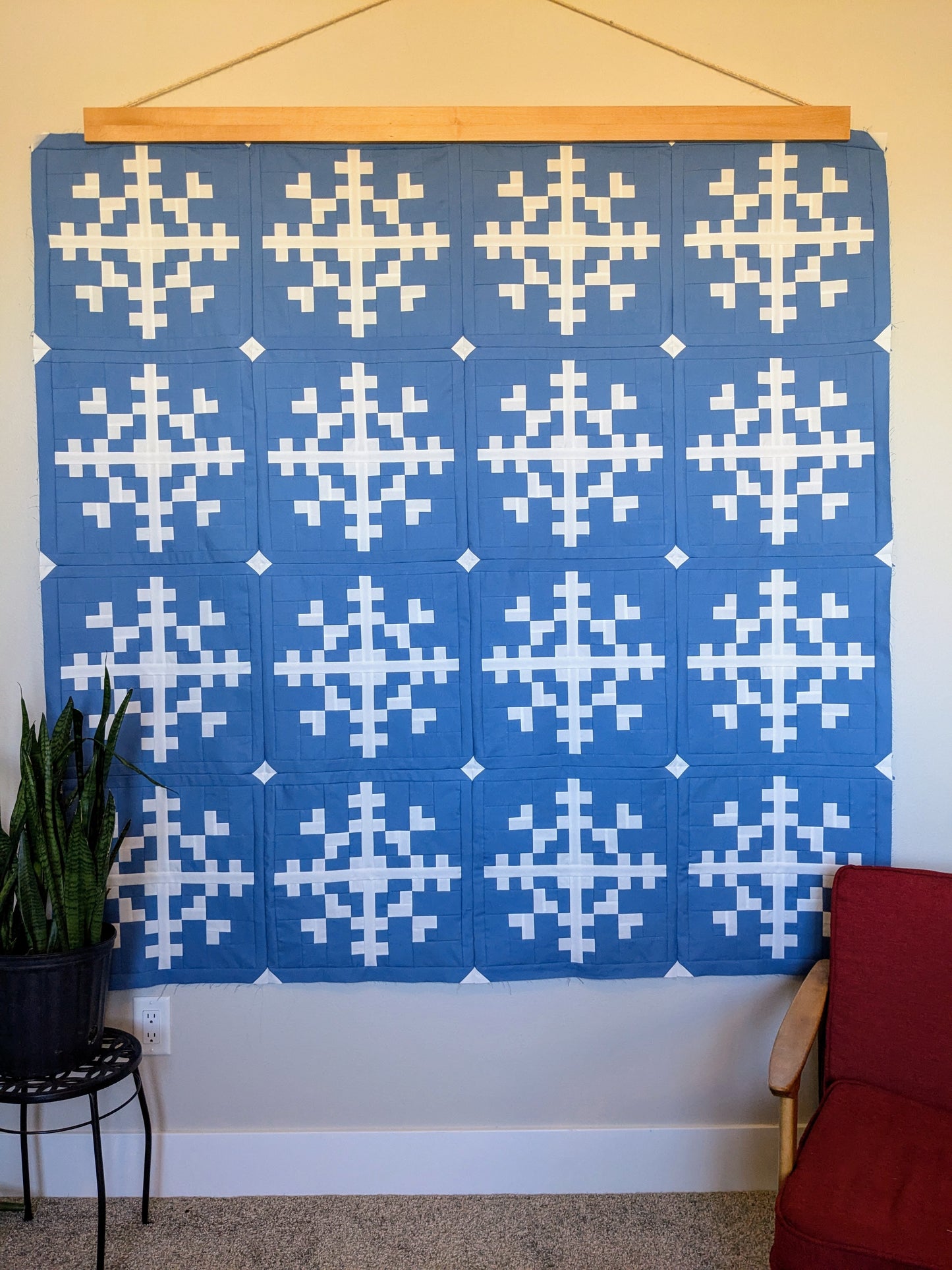 Swirling Snowflakes Quilt Pattern (Digital Download)