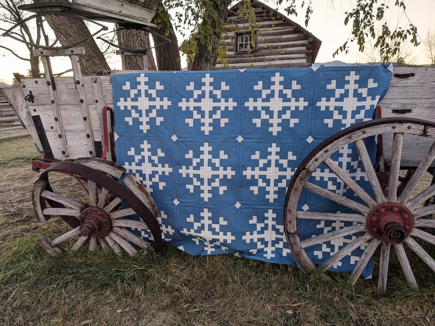 Swirling Snowflakes Quilt Pattern (Digital Download)