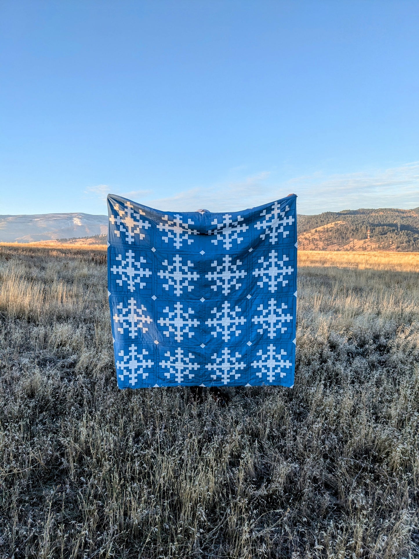 Swirling Snowflakes Quilt Pattern (Digital Download)