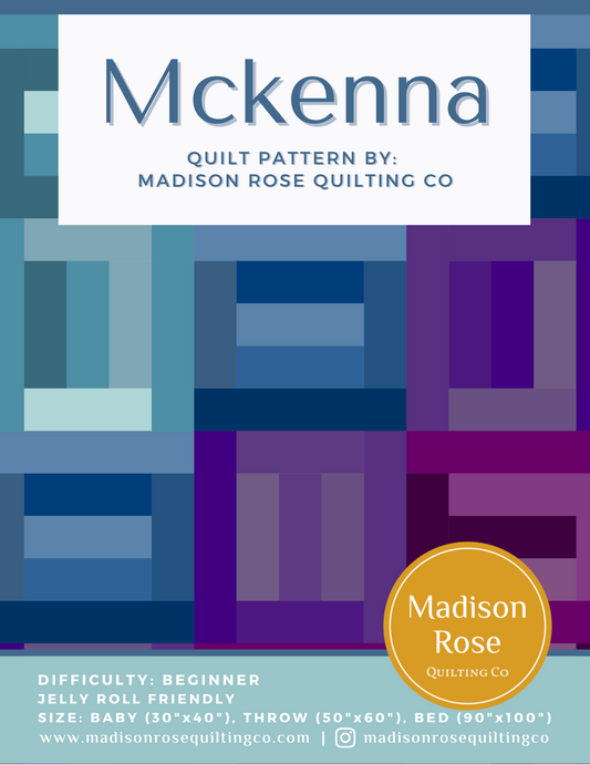Mckenna Quilt Pattern - Pack of 3 - M106