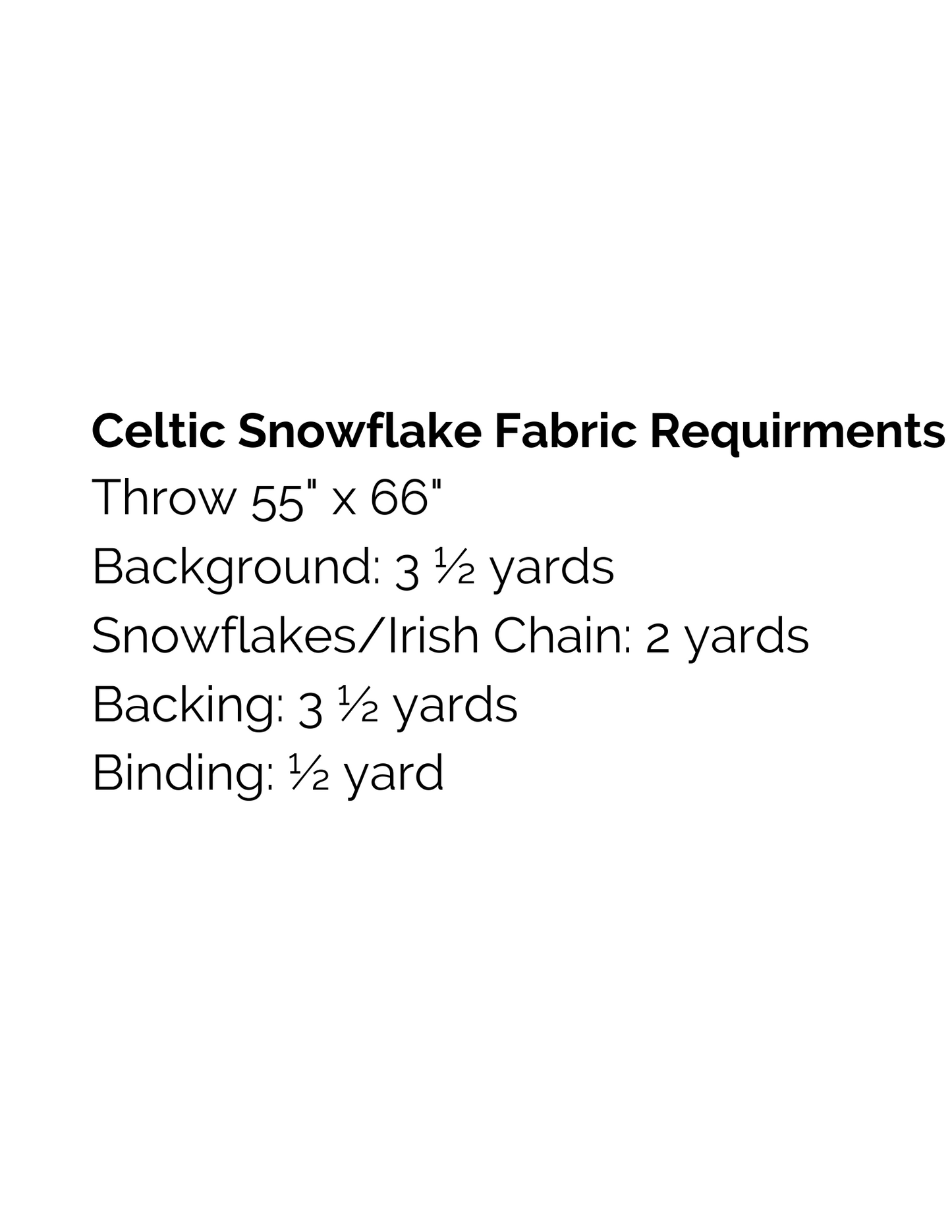 Celtic Snowflake Quilt Pattern (Digital Download)